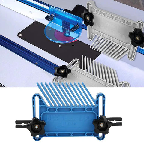 Adjustable Woodworking Featherboard Set Boss Level Fence Control Guide For Table Saw And Router Table Stackable Safety.