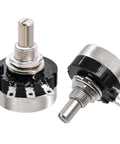 Two Pack 20K Potentiometers RV24YN20S Rotary Single Turn Carbon Film Taper Potentiometer with A03 Knobs and Dials B203