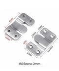 Stainless Steel Flush Mount Wall Bracket Picture Hanger For Shelves Cabinets And TV Mounts Interlocking Buckle Clip
