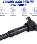 LCWRGS ignition coil pack with durability features for Hyundai Elantra Tucson Kia Soul Forte 2.0L and 1.8L 2012-2016 UF651 C1804