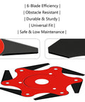 Steel Trimmer Head With 6 Blade Razors And 36 Tooth Brush Cutter Blade 65Mn Steel Includes Adapter Kits For Versatile Lawn Care
