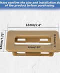 Front view of beige Rear Power Window Switch Trim Replacement For Escalade, Avalanche, Silverado, Tahoe, Sierra, Yukon.