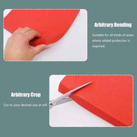 Banish Wall Scuffs And Door Dings Cold With Heavy Duty Self Adhesive Wall Protectors Black Foam Bumper Strips cuttable red foam