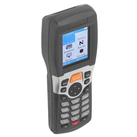 Wireless 1D Barcode Scanner With 2.4GHz Tech And 330 Ft Range, handheld with 2-inch color screen for inventory checks