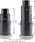 Pro Grade Variable Extension Telescope Camera Adapter for SLR Cameras and Telescopes, 38mm Eyepiece, Adjustable Tube Length