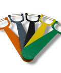 Colorful Beekeeping Queen Marking Fork 2 Pack with hexagonal textured handles made in USA, shown in orange, grey, black, yellow, and green.