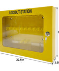 Heavy Duty Lockout Tagout Station Kit With Four Hasps Forty Tags Twenty Locks Numbered 1 To 20 Big Metal Station For Industrial Safety