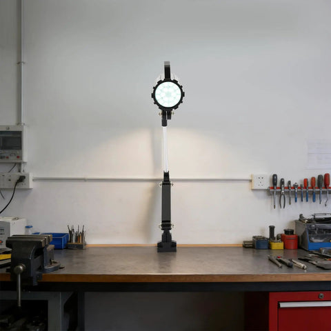 Heavy Duty 18W Led Work Light With Adjustable Multi Joint Arm Machine Lamp For Lathe Cnc Milling Drill Press And Workbench cool white illuminated in workshop