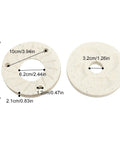 Two Pack Milling Discs for 150 Model Grain Grinders, Wet and Dry Slurry Milling Sheets with Measurements