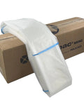 72 Ft Dust Extractor Bags 4 Pack with Continuous Liner on cardboard box ready for concrete grinding sawing and drilling