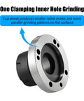 ER32 Collet Chuck 80mm Diameter 7 Hole Precision Lathe Tool For CNC Milling and Engraving displaying grinding pattern capability