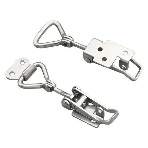 Dope Adjustable Toggle Corner Closure Latch With Keyhole For Tight Fits On Cabinet Doors Boxes And Window Covers Keeps Everything Locked Down Secure stainless steel