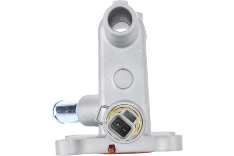Direct Bolt On Aluminum Water Outlet Assembly With Coolant Sensor Plug And Go Upgrade Ditches Brittle OEM Plastic for heavy-duty engines