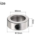 8mm Shaft Lock Collar Set 10 Pack Stainless Steel With Set Screws T8 Lead Screw Lock Ring For 8mm Lead Screws And Rod Shafts