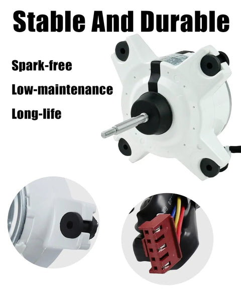 Brushless DC Air Conditioner Motor Replacement With Variable Frequency Control 310V 34W 0.16A 1000 RPM Outdoor Fan Motor