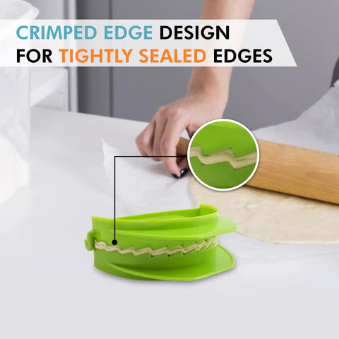 Set Of 3 Dough Press Molds 4 Inch 5 Inch 6 Inch Plastic Pastry Shaper For Dumplings Hand Pies Ravioli Pierogi Turnovers