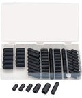 80 Piece Assorted Vacuum Plugs And Hose End Caps Kit, Rugged Rubber Vacuum Caps In 3/16 To 3/8 Inch Sizes In Organizer
