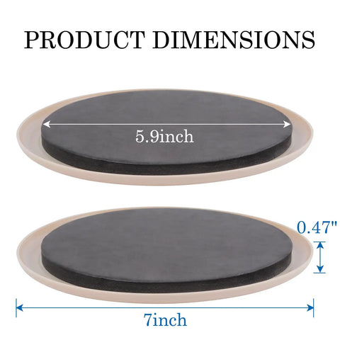 8 Pack 7 Inch Round Carpet Sliders For Heavy Duty Furniture Moving Keep Floors Scratch Free And Dents Away Reusable Carpet Sliders Lets You Move Sofas Tables And More Quick And Easy Without Lifting Or Damaging Floors