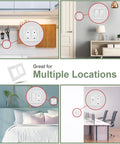 Durable 2-Gang Wall Plate Covers 4 Pack For Light Switches And Outlets in kitchen, bedroom, office, and living room settings