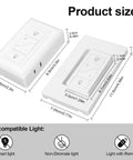 Knockout Smart Plug In Dimmer Switch For Table Lamps With 2Dot4Ghz Wireless Control Talks Right Up To Alexa For Smooth Adjustment of size dimensions.