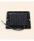 Back view of SODEF 50W LED Floodlight White Light IP65 Water-Resistant Outdoor with wiring for installation.