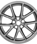 Reconditioned Factory Oem 18X8.5 Inch Grey Aluminum Alloy Wheel Rim Fits 2021 To 2023 Tesla Model 3 front view showing sleek design.