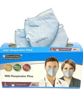 NIOSH N95 Respirator Plus Large Pack Of 30 Masks For A Comfy, Secure Fit, High Barrier Fluid Resistance, ASTM F1862 Approved box