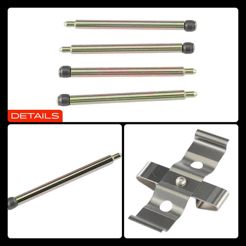 Upgrade Your Ride With This Top-Tier Rear Disc Brake Hardware Kit Perfect For Jeep Grand Cherokee And Dodge Charger Plus Chevrolet Camaro Models Designed To Deliver Serious Stopping Power And Peak Performance Without Any Drama. rear brake hardware pins and spring clip