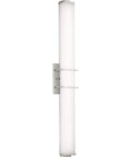 Phase 2.2 LED Bath Vanity Light With White Acrylic Shade Modern Brushed Nickel Finish 36 Inch Dimmable Sleek Powder Room Fixture