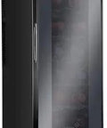 12 Bottle Thermoelectric Wine Cooler For Red And White Wines, Countertop Freestanding Chiller with smoked glass door and display.