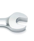 Close-up of the open end of a 32mm Ratchet Wrench Set 32Mm Metric Spanner Kit, High Torque Combination Wrench For Home Repairs.