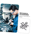 80 Piece Stainless Steel Woodruff Keys Set Beefy Semicircle Fasteners Key Stock 8 Sizes in use for machinery in workshop