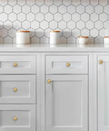 20 Pack Brushed Brass Cabinet Knobs Solid Heavy Duty Mushroom Pulls Size For Cabinets Closets Dressers Kitchens And Bathrooms Hardware Upgrade Your Cabinets With Easy Install Dope Look Built To Last, on white kitchen cabinets
