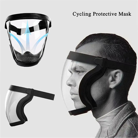 Crystal Clear Full Face Shield With Anti Fog Tech For Adults Black Lightweight Protection For Work And Everyday Use At Home Outdoors High Definition Visibility No Fogging Comfortable Fit Durable Shield