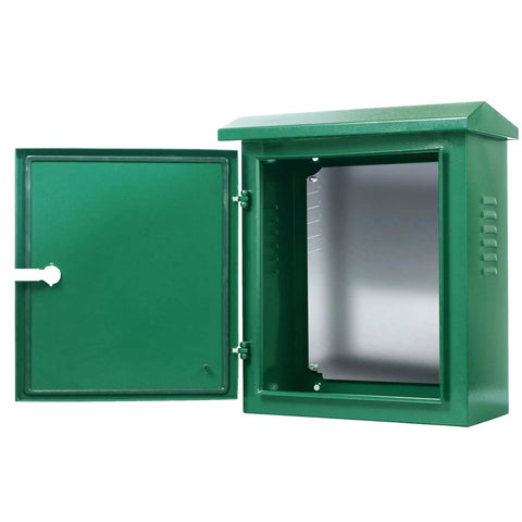 Outdoor Electrical Box Built Tough From 304 Stainless Steel Weatherproof NEMA Enclosure 20x16x8 Inches Junction Box open view