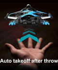 Hand launching Kid Friendly RC Plane With Built In Controller Screen No Phone Needed Fighter Jet Drone Auto Hover