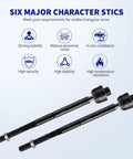 Chevy Silverado 1500 4Pc Front Inner Outer Tie Rod Ends Kit Direct Fit Replacement For 2007 2008 2009 2010 2011 2012 2013 Models Including Avalanche Suburban 1500 Tahoe And GMC Sierra Yukon 1500, black steel rods