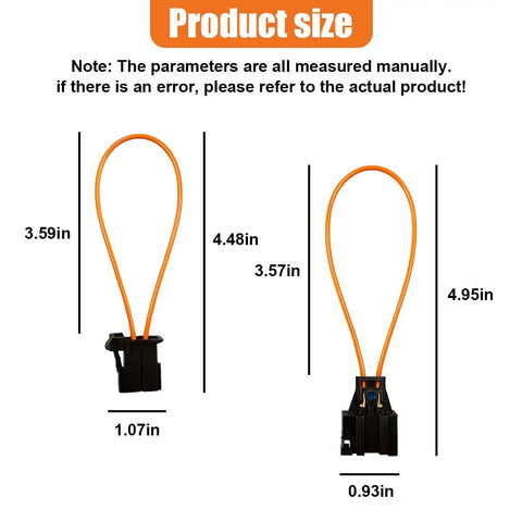 Fiber Optic Bypass Loop Adapter Set With Female And Male Connectors Your Go-To Diagnostic Tool For Cars SUVs Trucks And Optical System Testing In Black, size 4.95 x 0.93 in