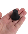 Heavy Duty 2 Pack Front Hood Stop Bumpers With Rubber Buffer Kit For Ultimate Shock Absorption And Damping Cushions To Keep Your Engine Cover Locked In Place Without Any Stress Or Damage, black rubber bumper in hand