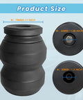 FLOVENTIS 2-piece rubber suspension bushing kit, black, with 79mm outer diameter and 139mm height; bore sizes 32mm and 30mm.