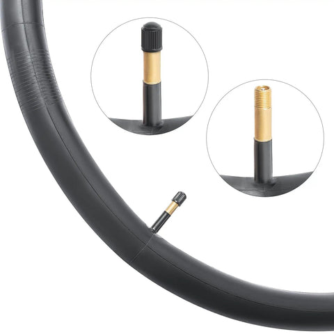 4 Pack 700C Bike Tubes 35C To 43C Compatible 48mm Schrader Valve Includes Rim Strips And Tire Levers Fits 700x35C Through 700x43C Road Tires Premium Butyl Rubber