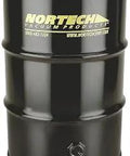 Open Head Vacuum Drum 30 Gallon Steel Drum 18 Gauge Black Metallic Industrial Waste And Janitorial Container For Heavy Duty Cleaning