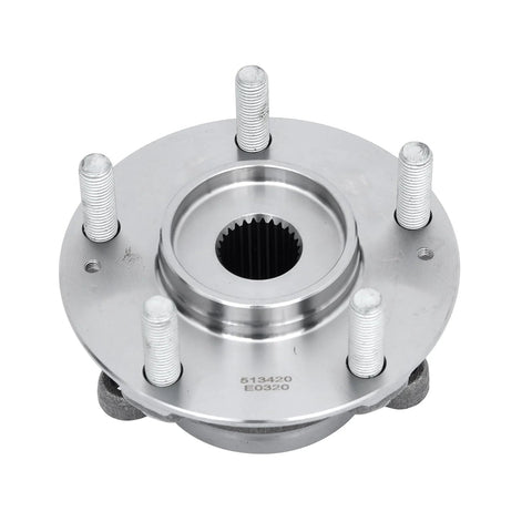 Front view of Front Wheel Bearing Hub Assembly Set Of 2 Compatible With Hyundai Elantra 2017 To 2023 Elantra GT and Kia Niro Replacement Parts