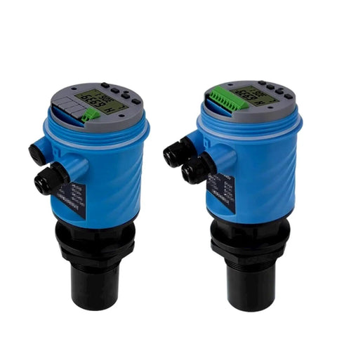 Ultrasonic Level Meter With 4 To 20mA Output Integrated Sensor For Silo And Water Level Measurement Digital Display 0 To 10m Range Waterproof ABS Shell Built For The Job Heavy Duty Industrial Grade Level Sensor For Quick Precise Readouts
