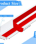 Tough As Nails Pack Of Ten Self Adhesive Vinyl Wall Corner Protectors For Zero Fuss Peel And Stick Mounting Solid Edge Guards To Shield Furniture Doors And Baseboards From Bumps And Scratches White with size details.