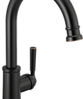 Westchester Single-Handle Kitchen Faucet In Oil Rubbed Bronze Finish, No-Fuss One Or Three Hole Installation, 360 Degree Swivel Spout