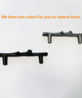 Six Piece Tree Branch Cabinet Handles Set In Black Twig Style showing two color options
