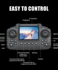 Kid Friendly RC Plane With Built In Controller Screen No Phone Needed Fighter Jet Drone Auto Hover For Easy Flying Camera On Board Easy control panel view