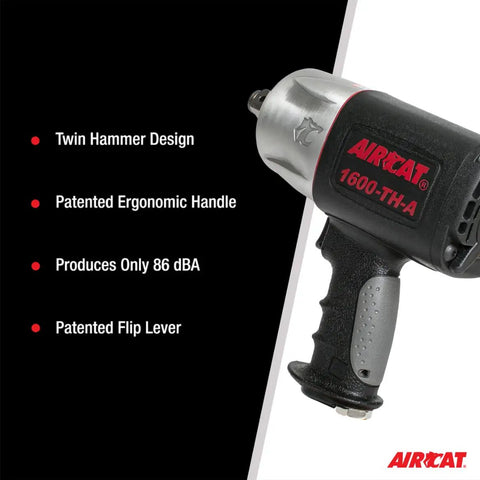 Pro Grade Pneumatic Impact Wrench 3/4 Inch Drive Delivers 1400 Ft Lb Torque And 1600 Ft Lb Loosening Kick For Badass Mechanics With Composite Housing And Smooth Grip For Quiet Shop Work And Rusty Hardware