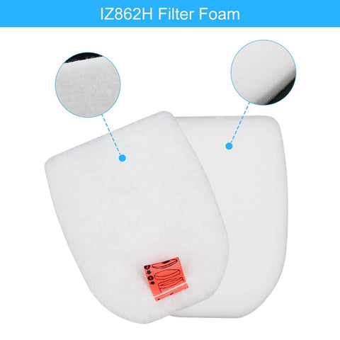 IZ862H Stratos Filter Foam from Six Pack Replacement Filter Kit For IZ862H Stratos Cordless Vacuum And IZ Series Models.